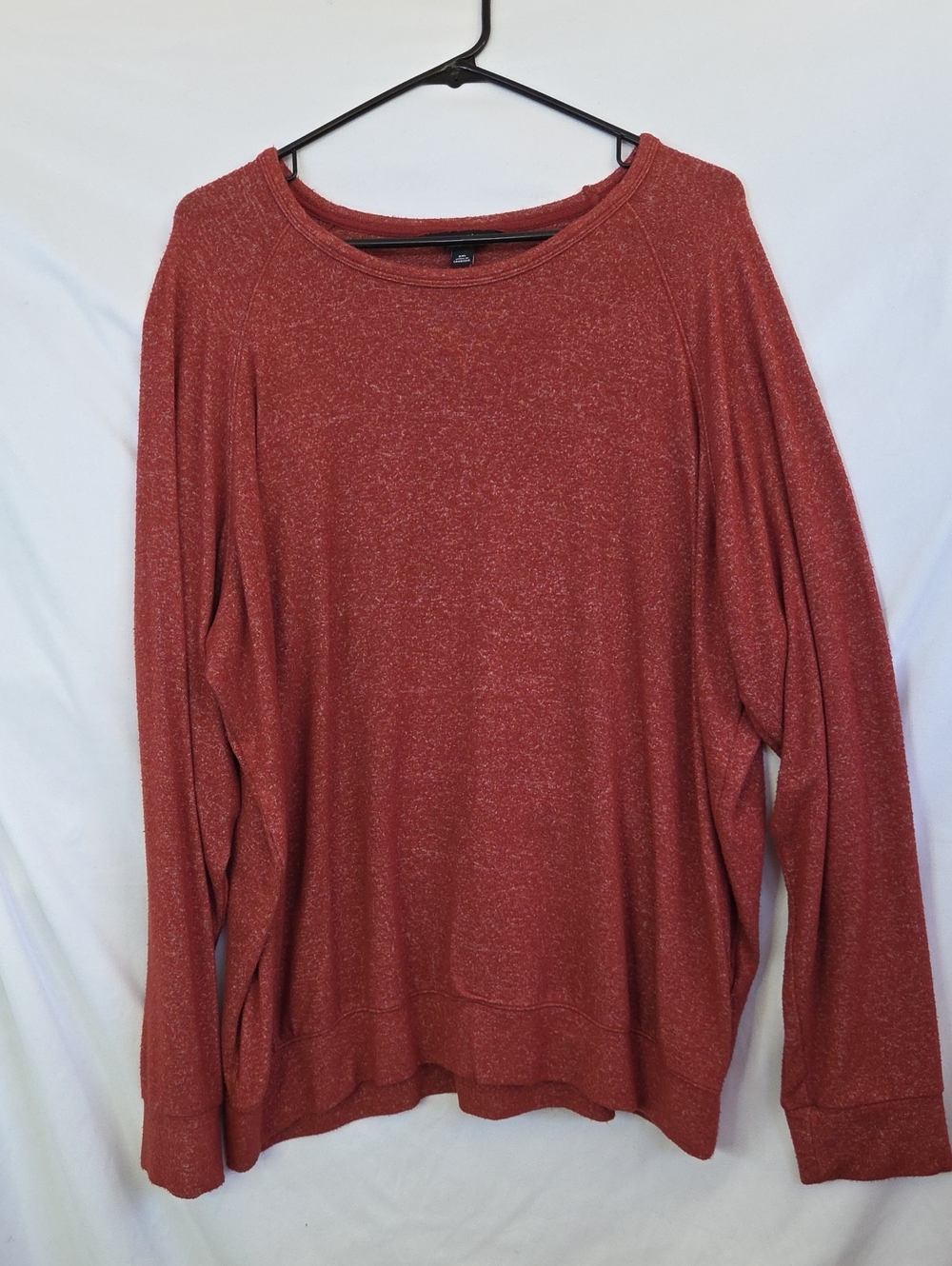 Buffalo David Bitton Women's Heathered Rust Crew Neck Sweater